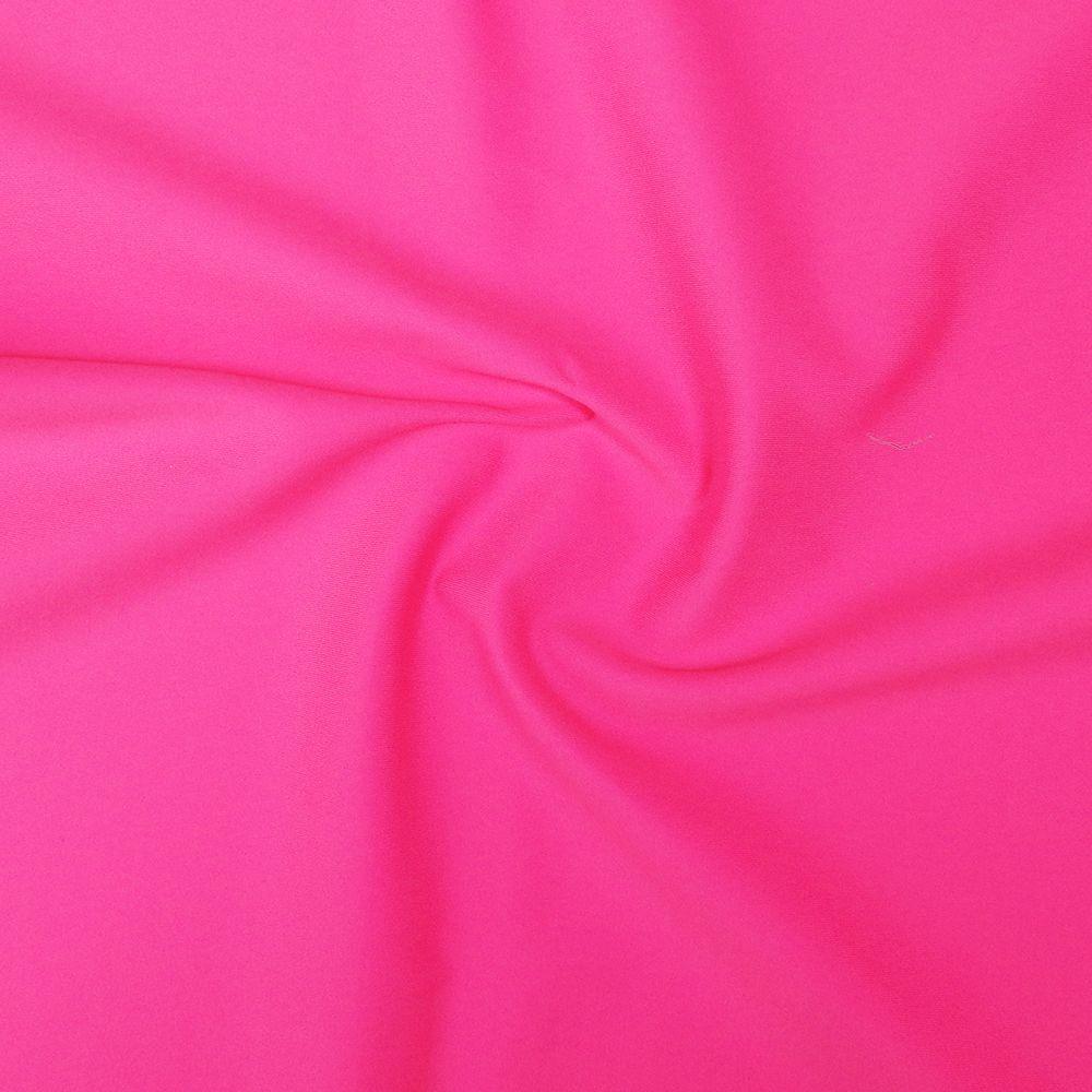 Flo Pink Life Recycled Stretch Nylon Fabric - Custom Foiled