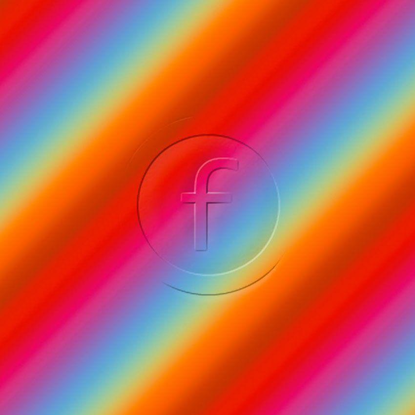 Cirrus Bias Rainbow, Striped, Ombre Printed Stretch Fabric: Multicolour