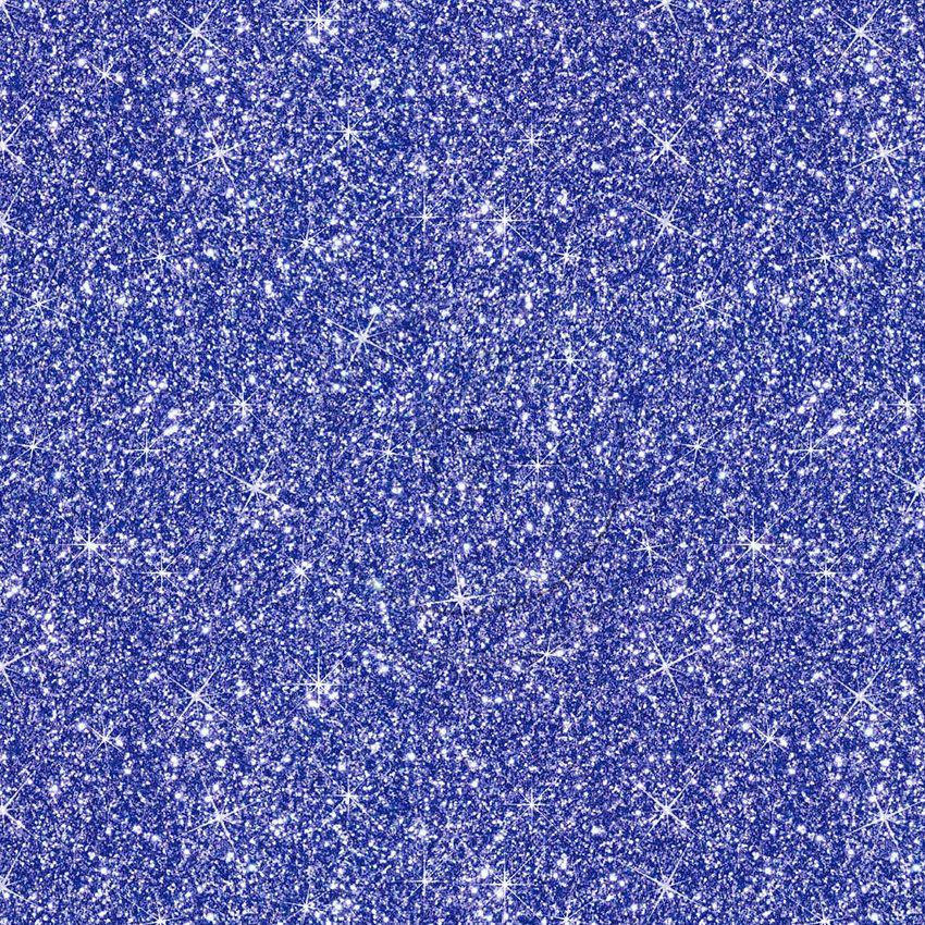 Printed Glitter Blue, Christmas, Textured Printed Stretch Fabric
