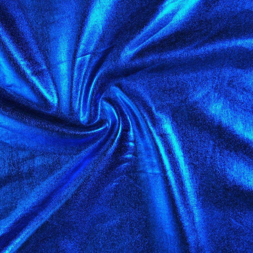 Liquid Foil Royal Stretch Fabric