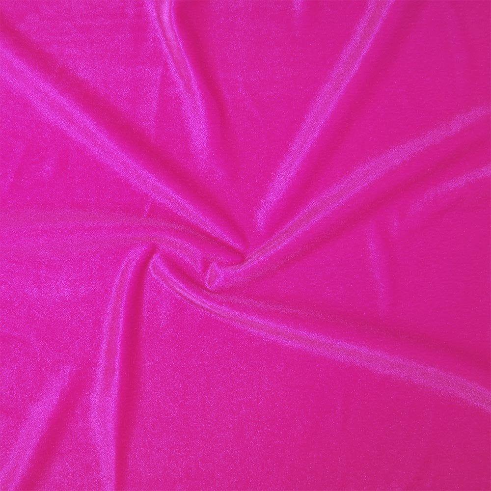 Smooth Stretch Velvet Electric Pink
