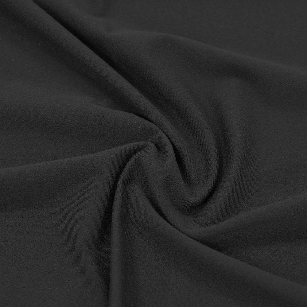 Peach Brushed Stretch Nylon Fabric Black