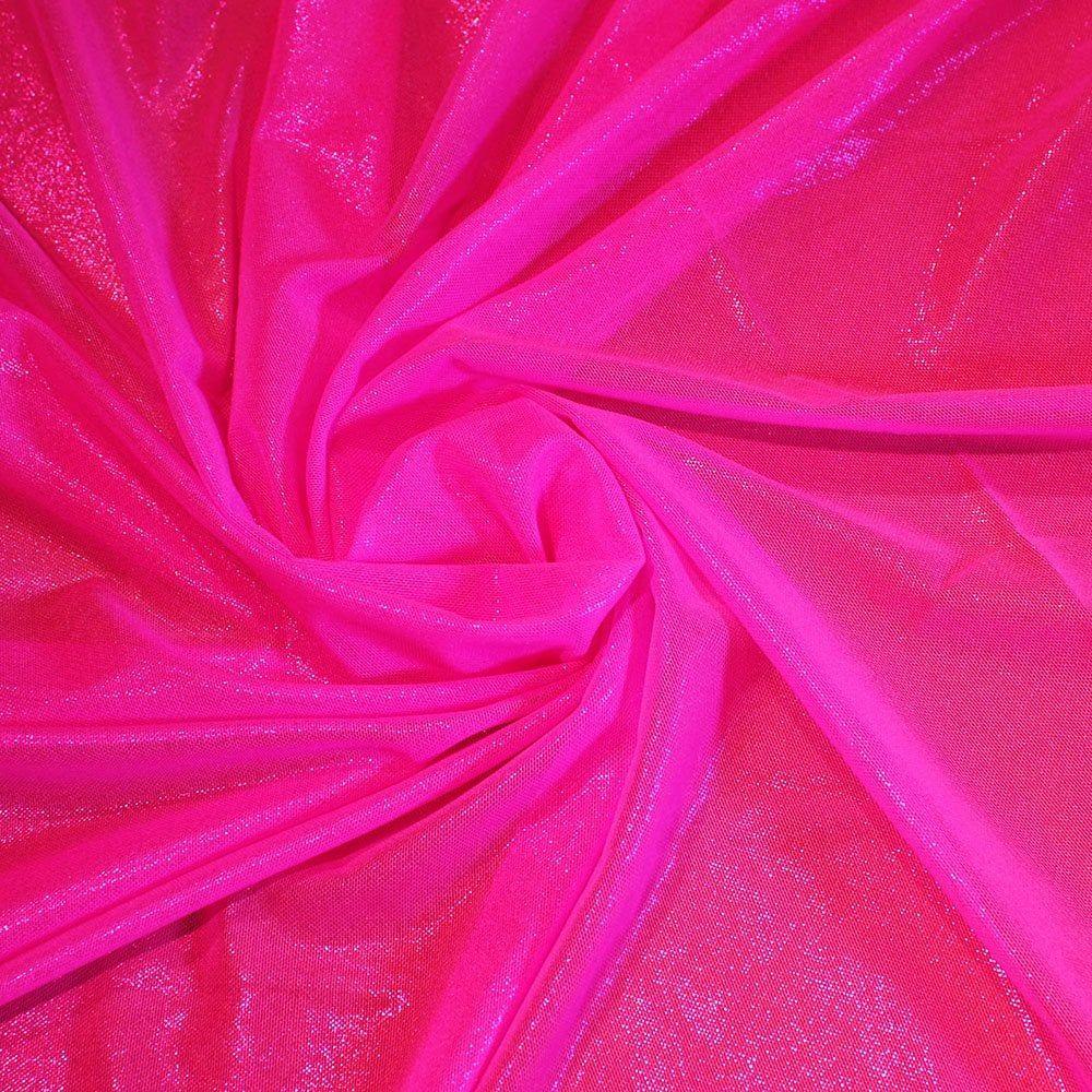 Cerise - Flo Pink Foiled Spirit Net