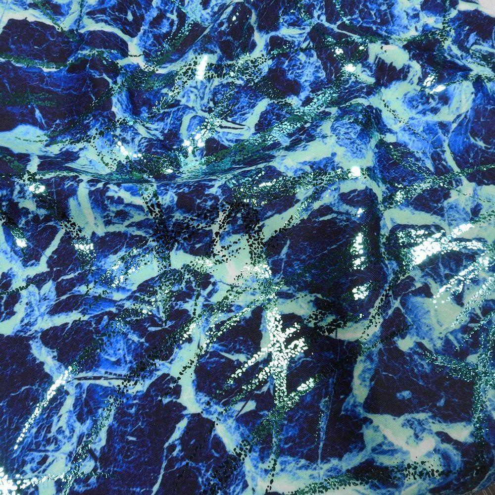 Abyss Ice & Aqua Samurai - Foiled Print on Flex