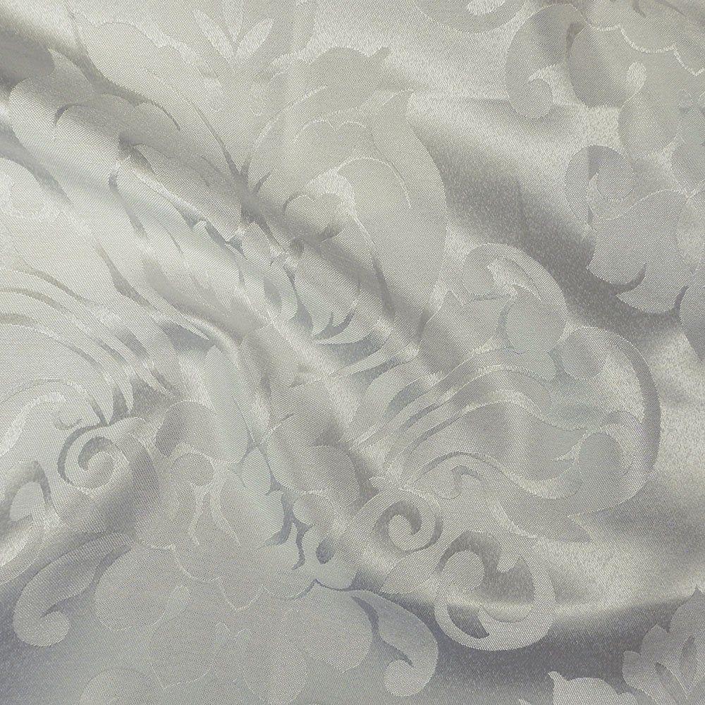 Clearance - Ivory Floral Satin - Non Stretch