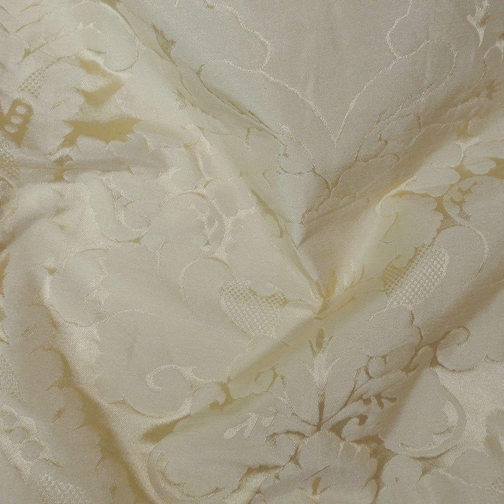 Clearance - Gold Floral Satin - Non Stretch