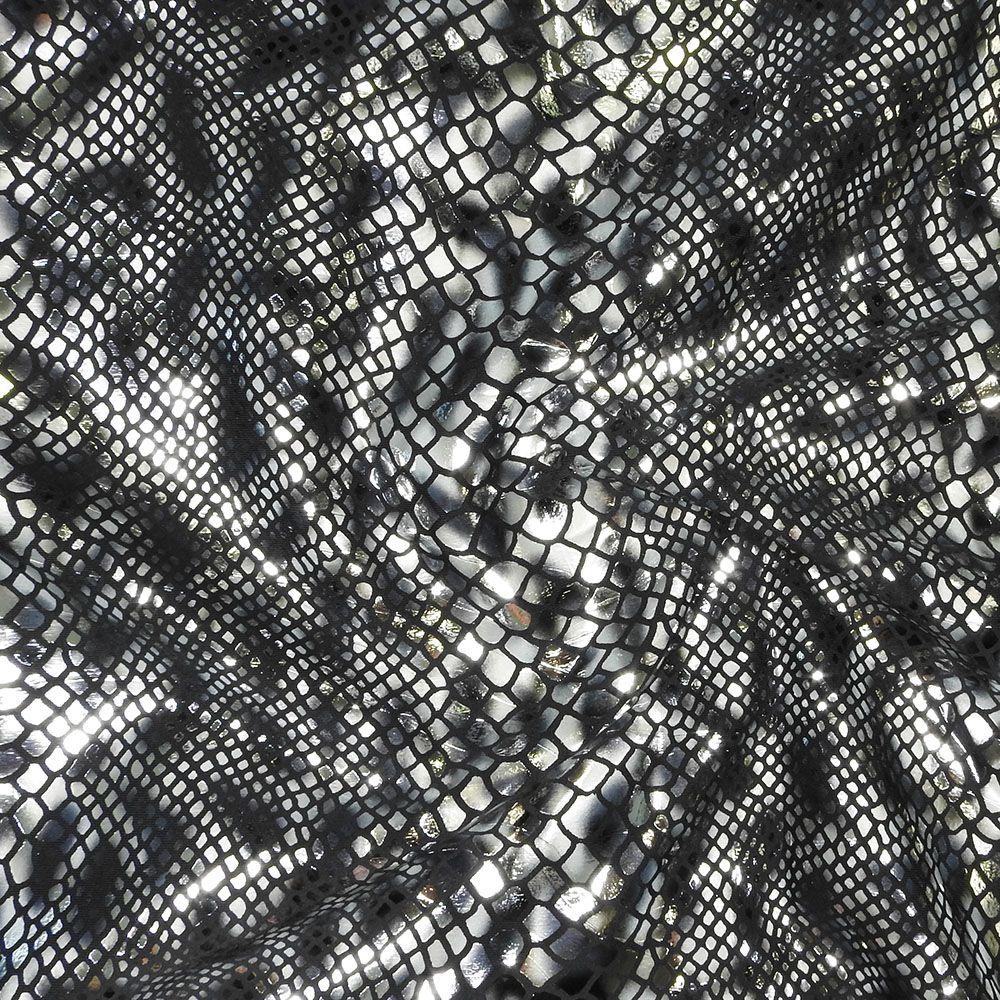 Black Jelly Bean Snake On Black Matt Nylon Fabric