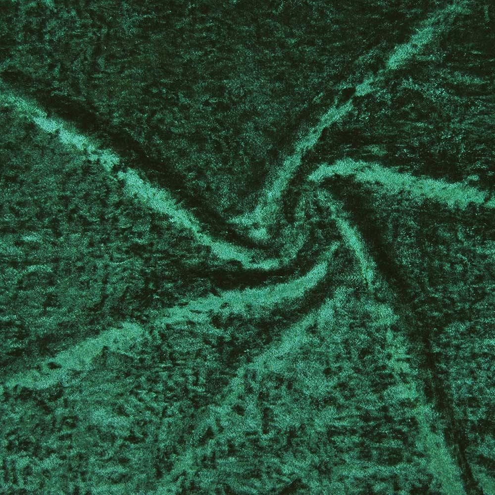 Forest Green Crushed Stretch Velvet - Custom Foiled