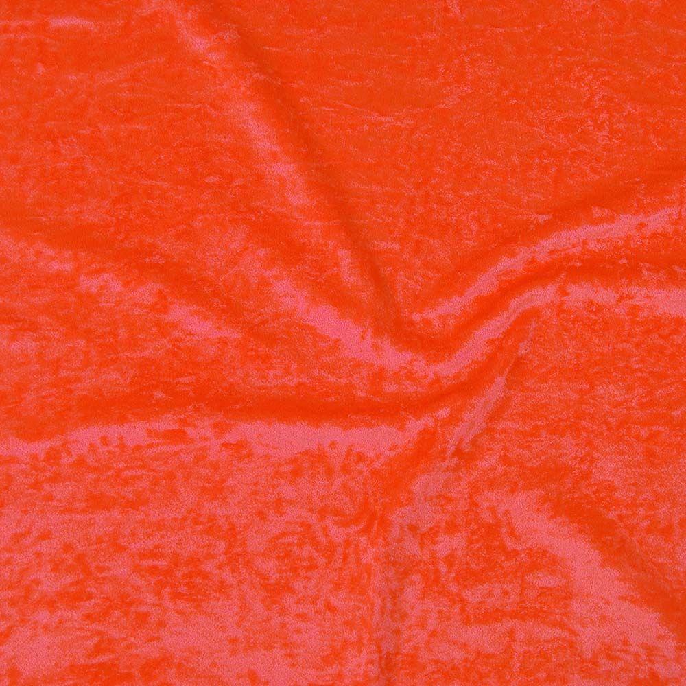 Flame Crushed Stretch Velvet - Custom Foiled