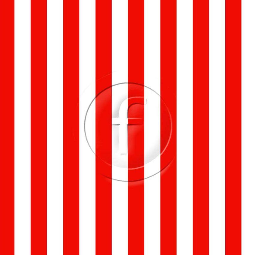 22Mm Wide Red & White Striped Printed Stretch Fabric