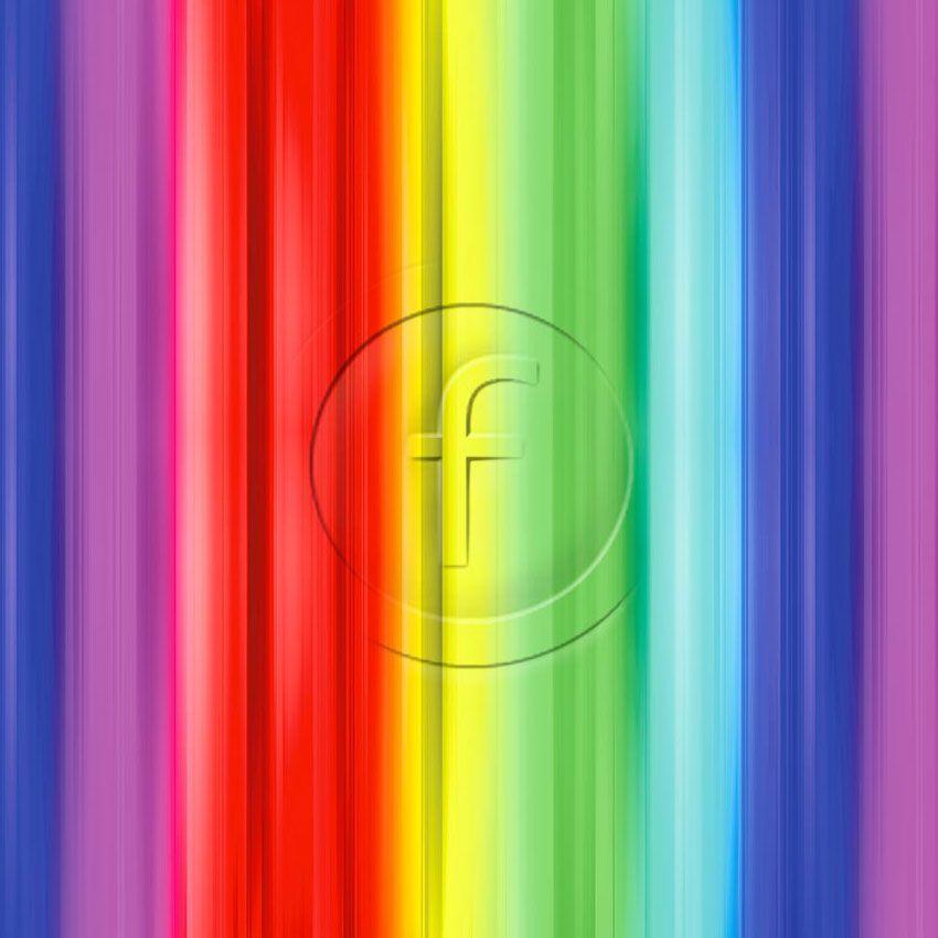 Rainbow Stripe, Striped, Rainbow Ombre Printed Stretch Fabric: Multicolour
