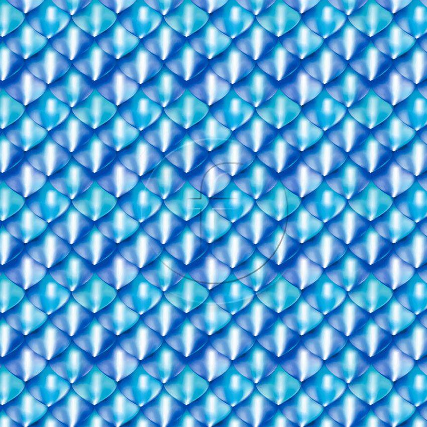 Alana Royal Printed Stretch Fabric: Blue