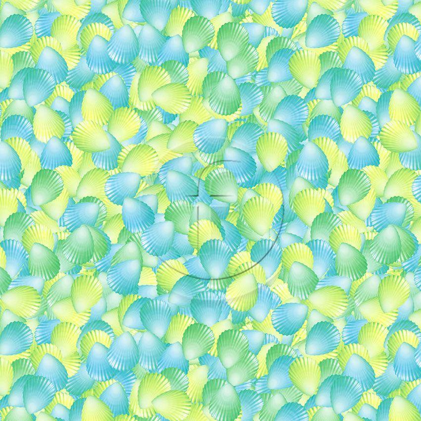 Seychelles Lime, Tropical, Fluorescent Printed Stretch Fabric: Green/Yellow