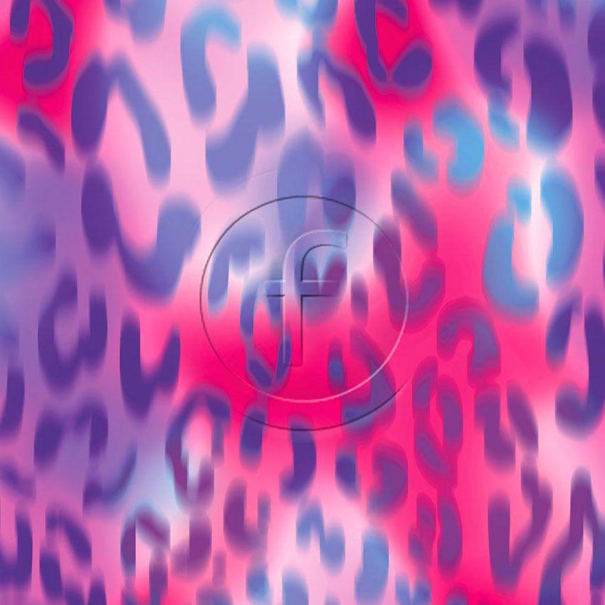 Cheetah Jazz Pink Uv, Fluorescent, Animal Printed Stretch Fabric