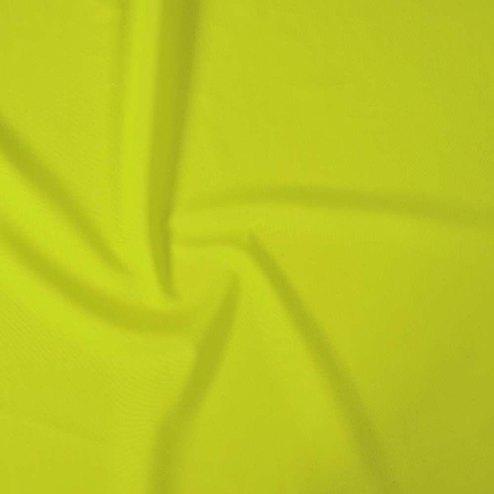 Flo Yellow Matt Nylon Lycra - Custom Foiled