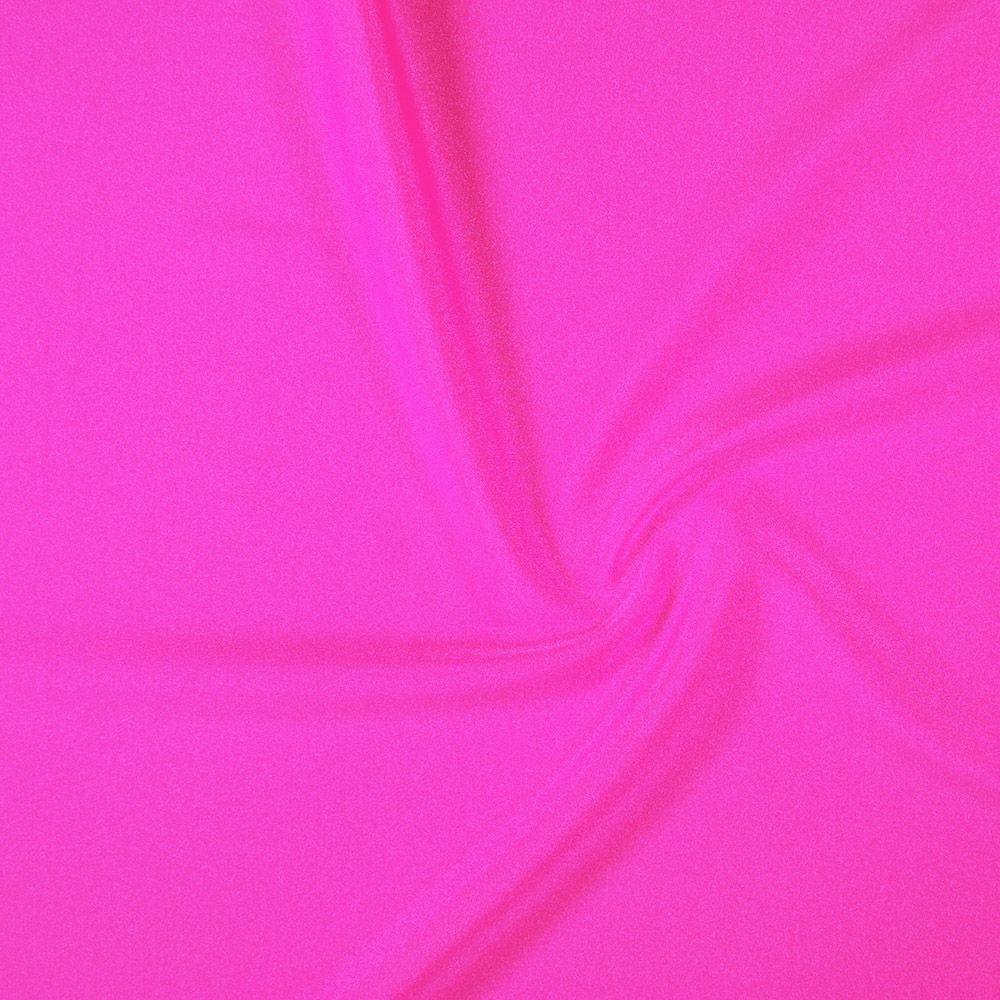 Flo Pink Shiny Nylon Stretch Lycra - Custom Foiled