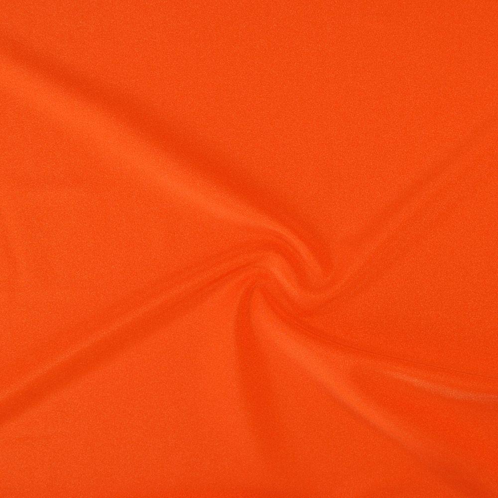 Hot Orange Shiny Nylon Stretch Lycra - Custom Foiled
