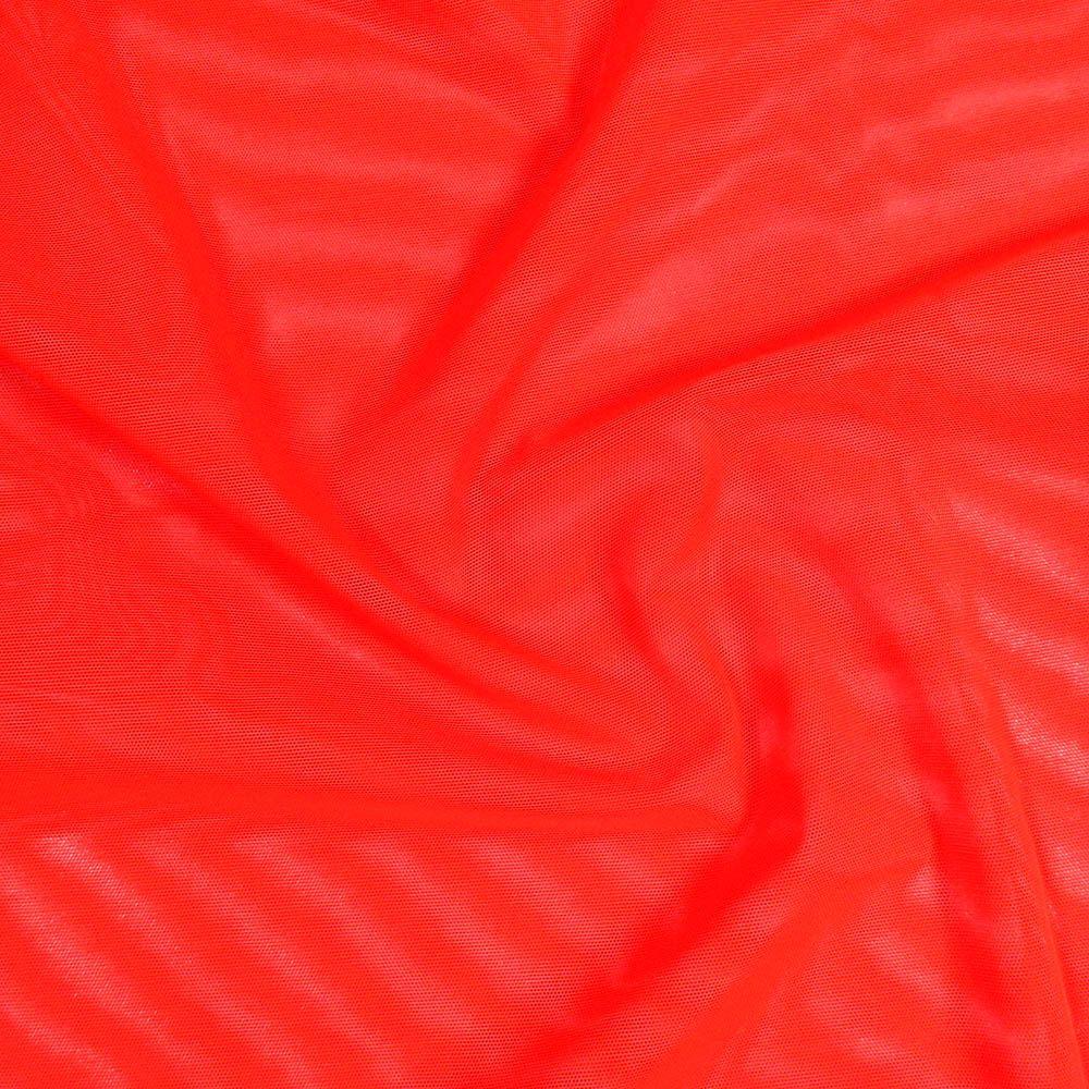 Neon Red Alicante Stretch Net - Custom Foiled