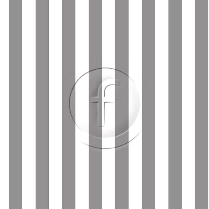 Stripes Grey & White 22Mm Width - Printed Fabric