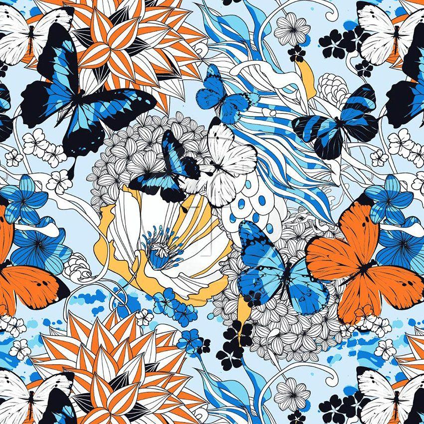 Colour In Floral Butterfly - Colourme - Custom Colours