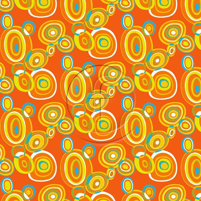 Loopy Orange - Printed Fabric