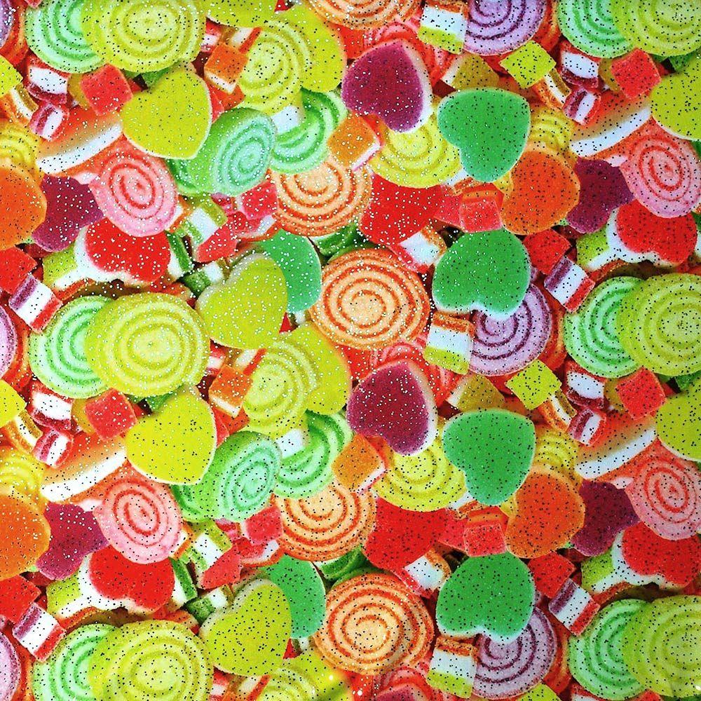 Sugary Sweets & Silver Galaxy - Foiled Print on Flex
