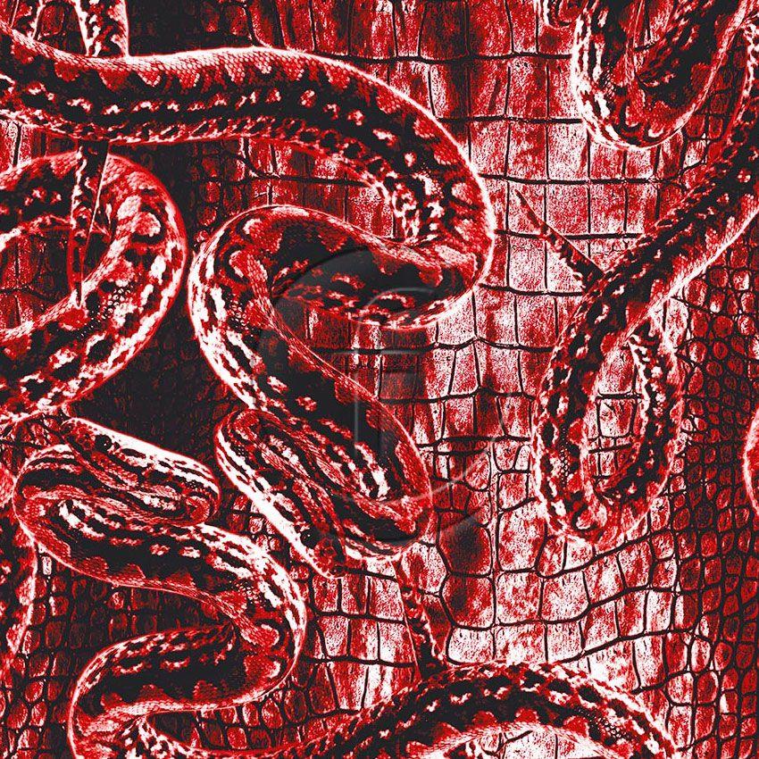 Venom Red - Printed Fabric