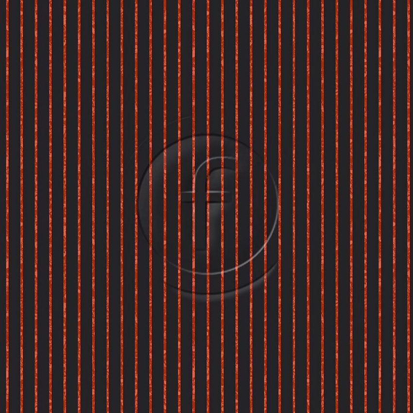 Bellagio Black & Red, Striped Printed Stretch Fabric