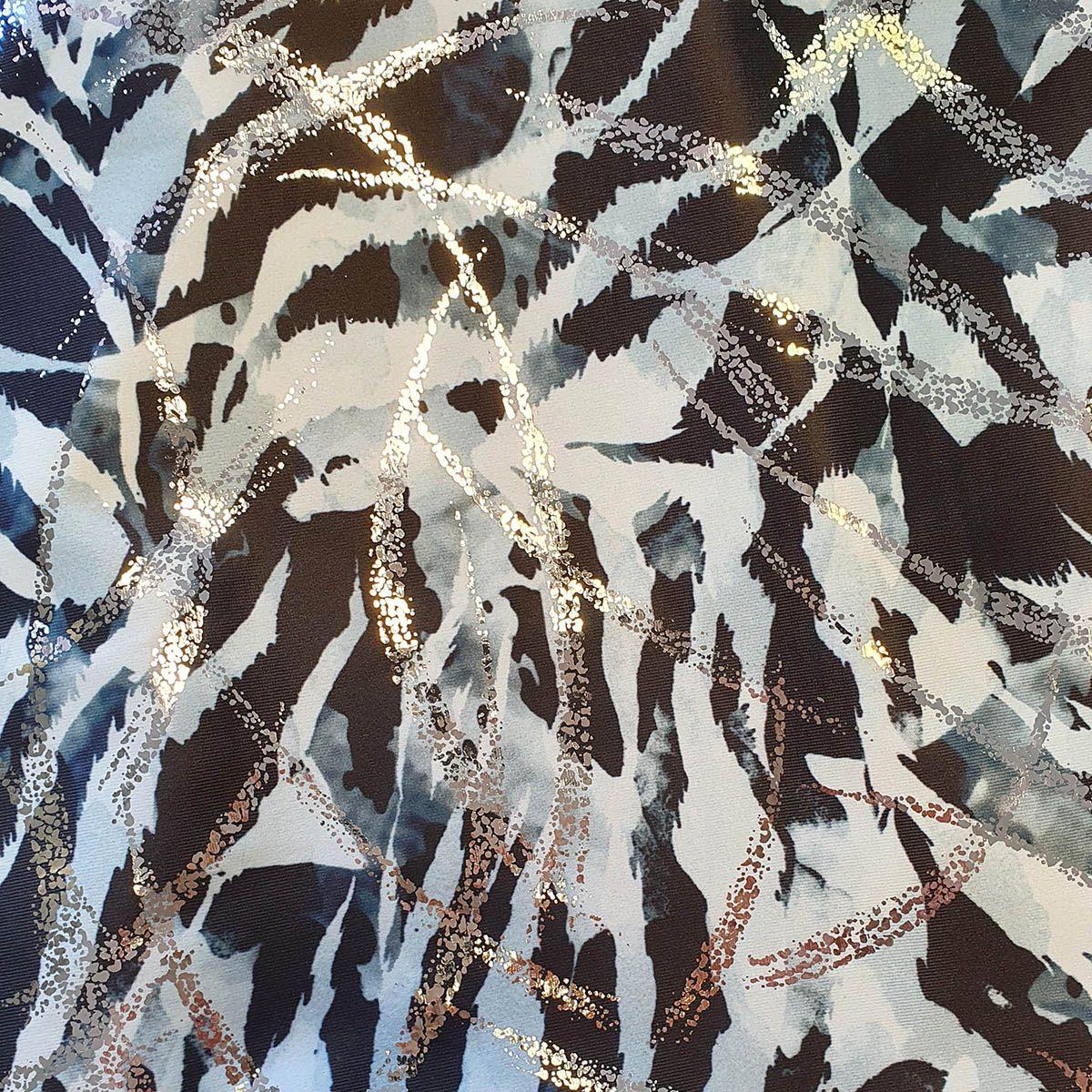 Lynx & Silver Samurai - Foiled Stretch Fabric On Flex