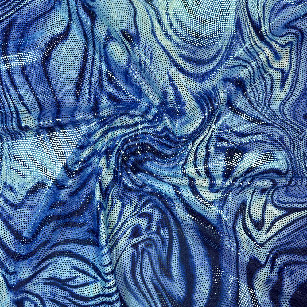 CLEARANCE - SS1101 Avantgarde Aqua Hologram Swirl