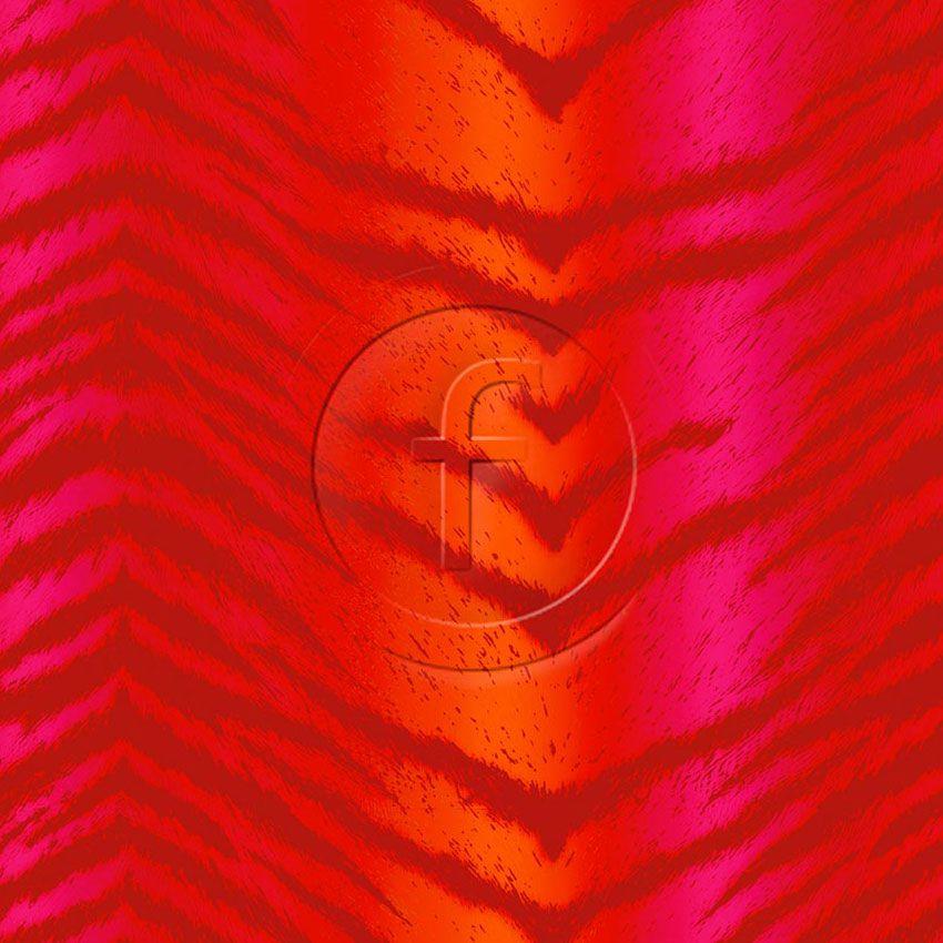 Bengal Two Pink Orange, Animal Printed Stretch Fabric