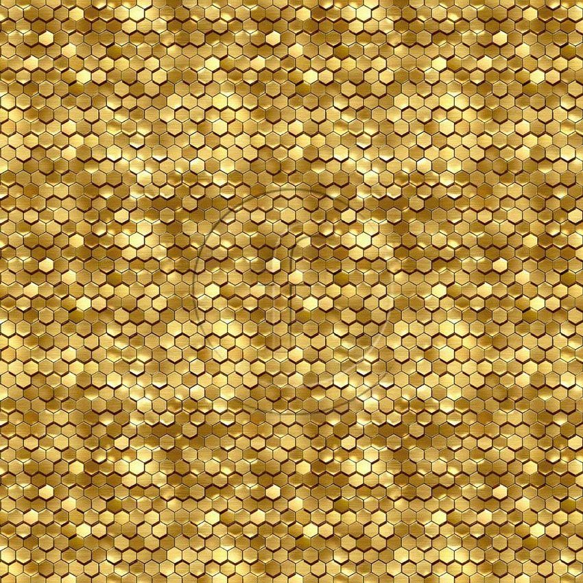 Hive Gold, Photo Printed Stretch Fabric