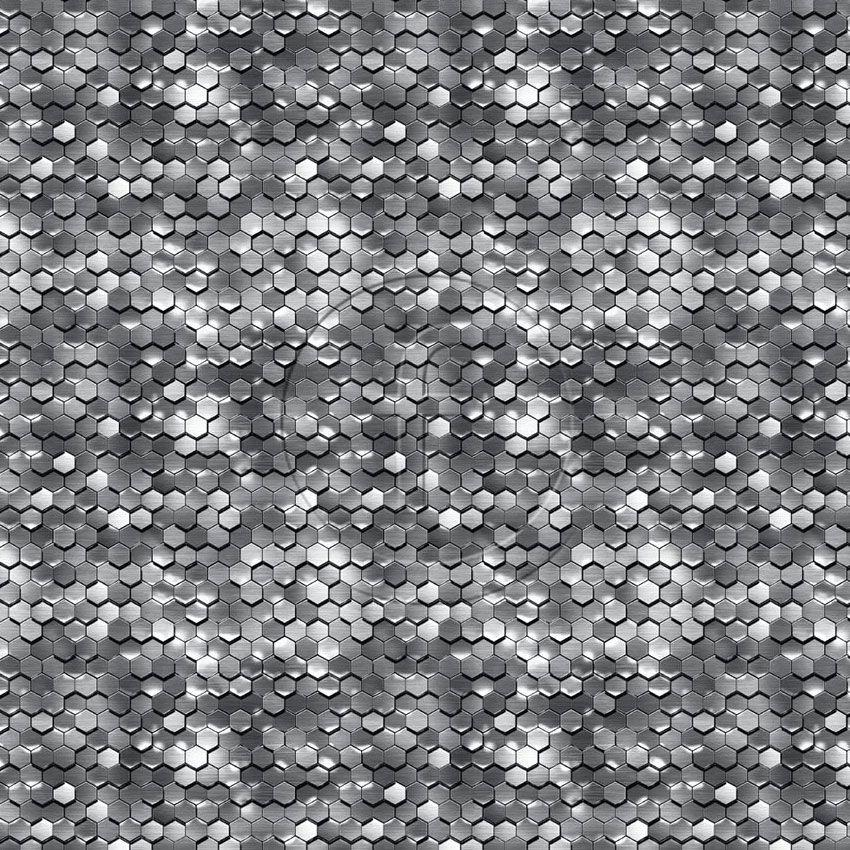 Hive Silver - Printed Fabric
