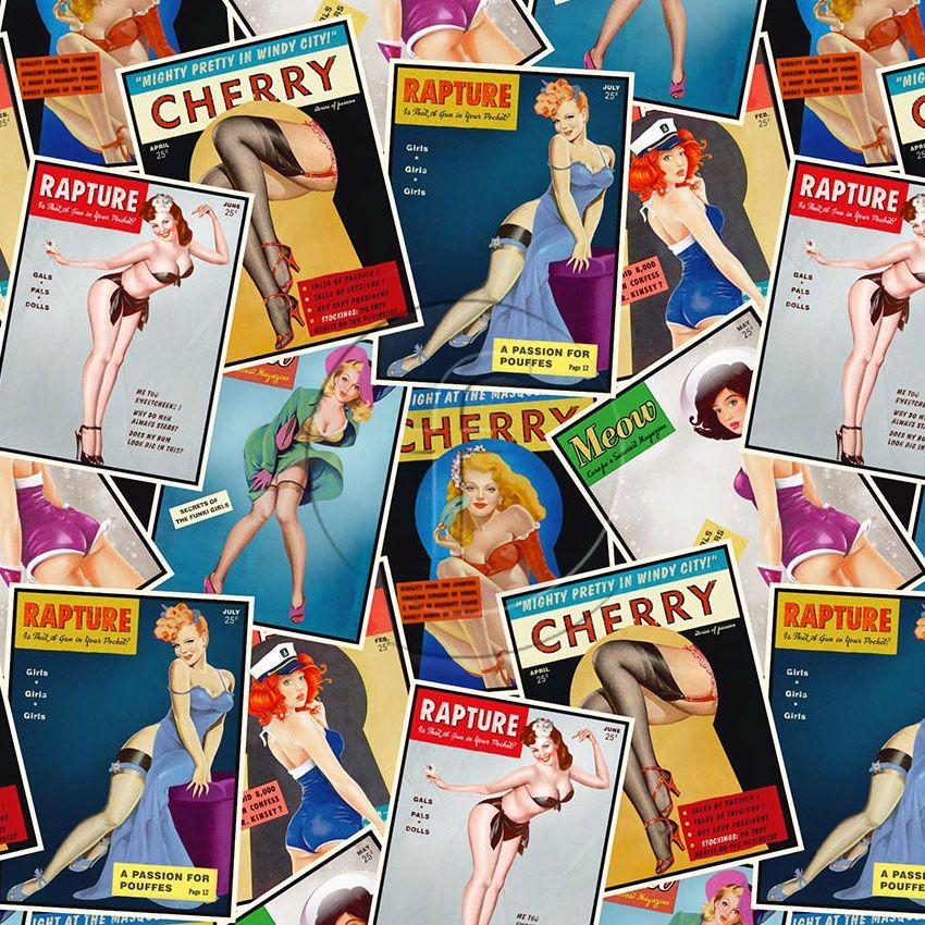 Cover Girl Colour, Cartoon Printed Stretch Fabric: Multicolour