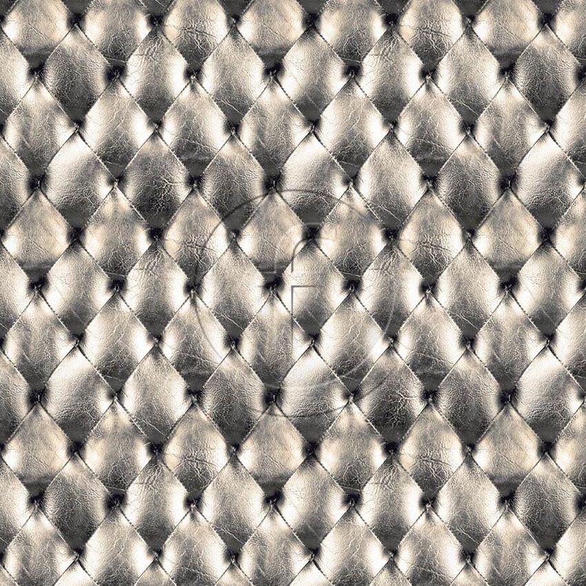 Metallic Leather Silver, Image, Textured Printed Stretch Fabric