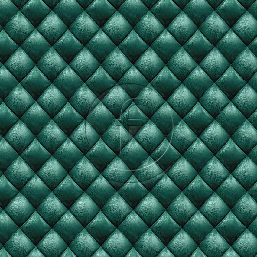 Quilted Leather Forest, Image, Textured Printed Stretch Fabric: Green