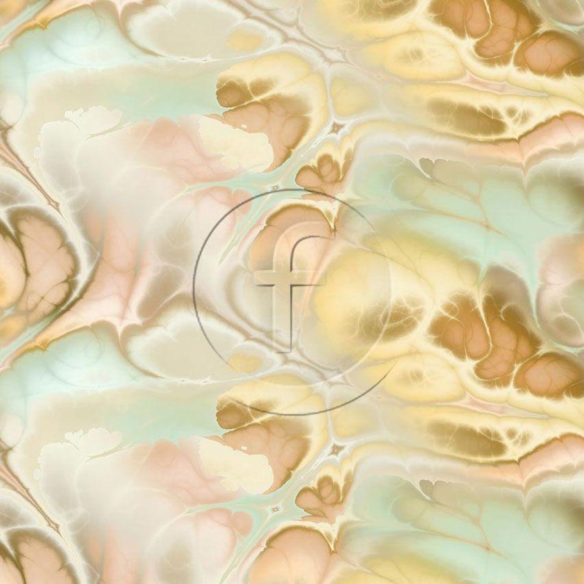 Thassos, Abstract, Tie Dye Effect Printed Stretch Fabric: Neutral