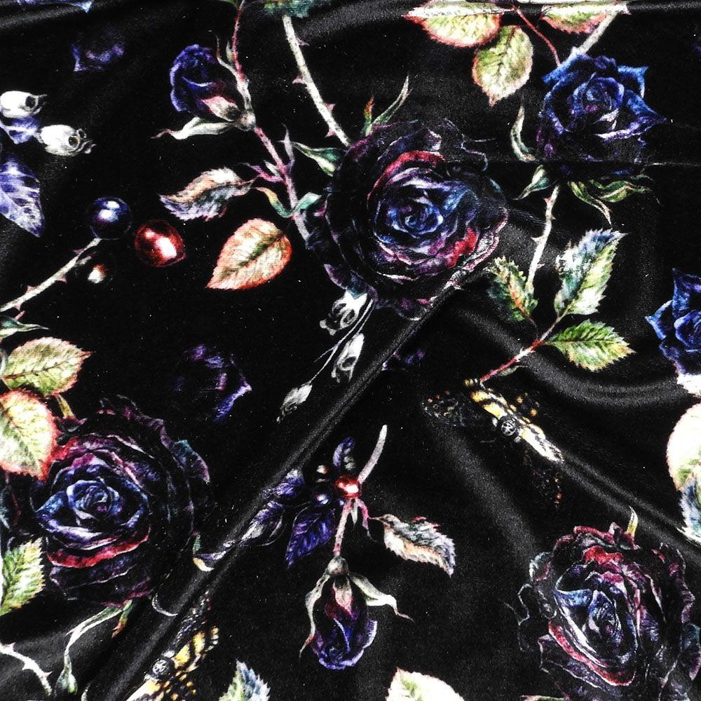 Shadow - Printed Fabric on Velvet