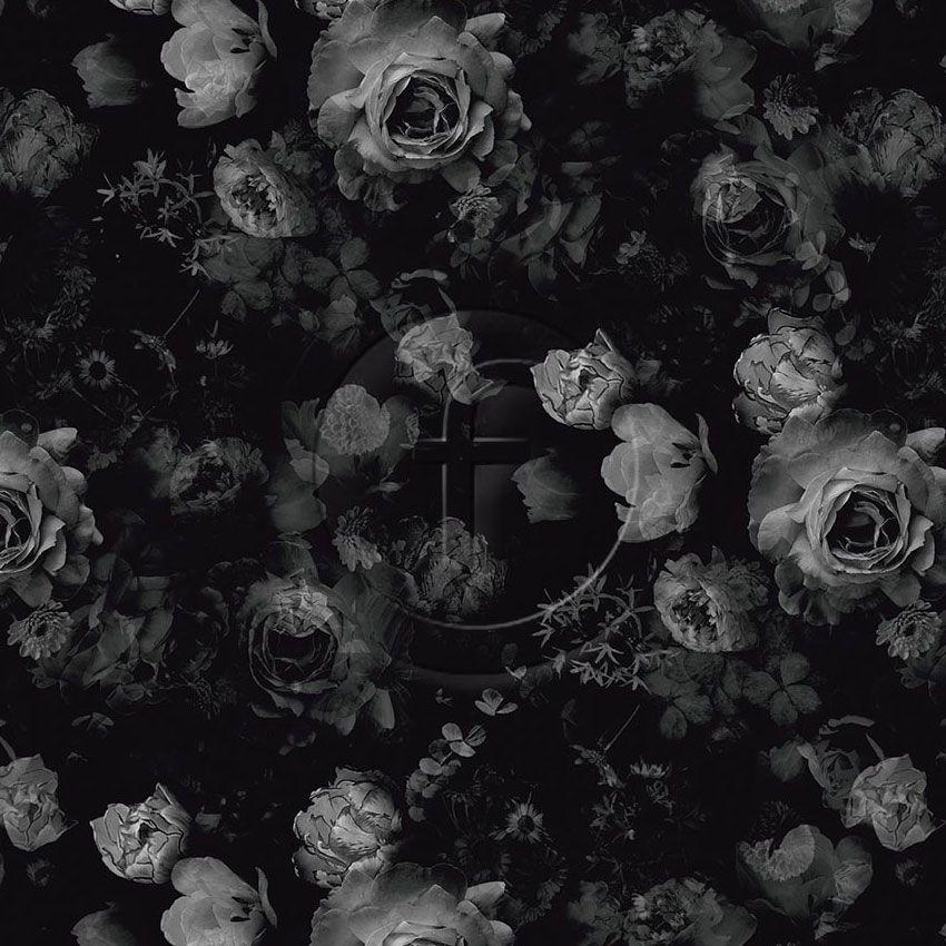 Wicked Rose Greyscale - Printed Fabric