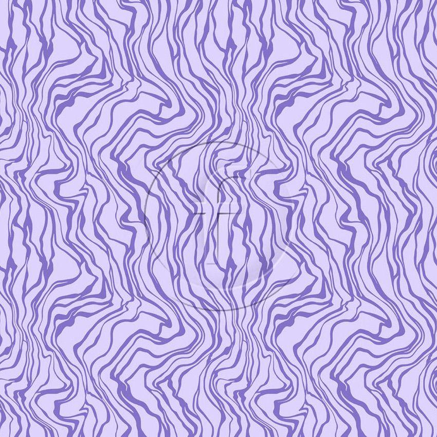 Flint, Festival Printed Stretch Fabric: Purple