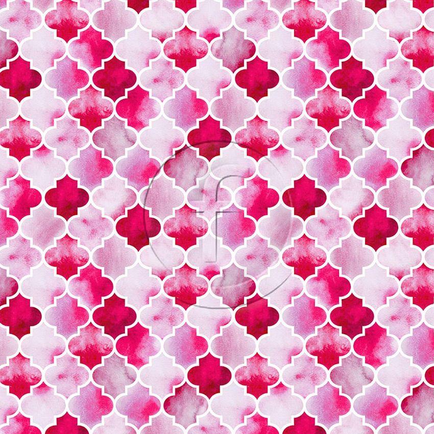 Sicily Pink, Tribal Printed Stretch Fabric