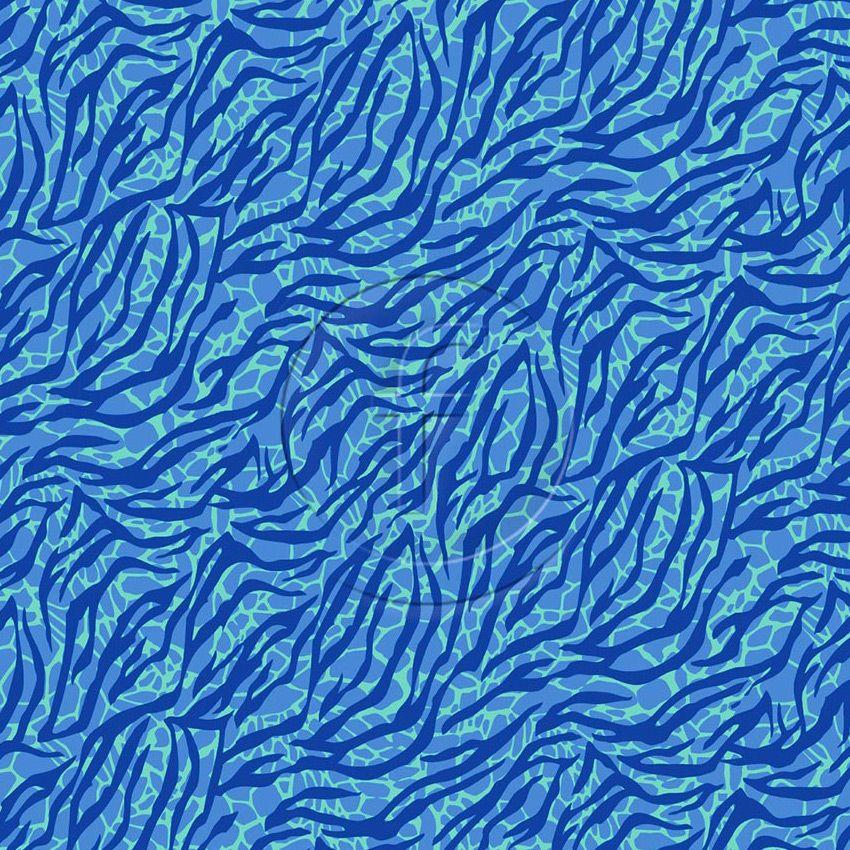Gizmo, Animal, Graphic Printed Stretch Fabric: Blue