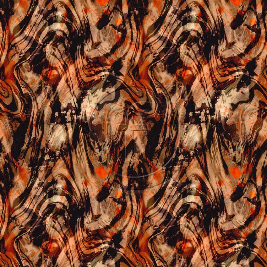 Tantalize Ochre - Printed Fabric