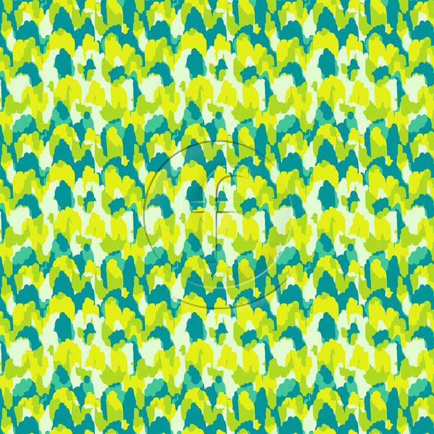 Poppet, Animal Printed Stretch Fabric: Green