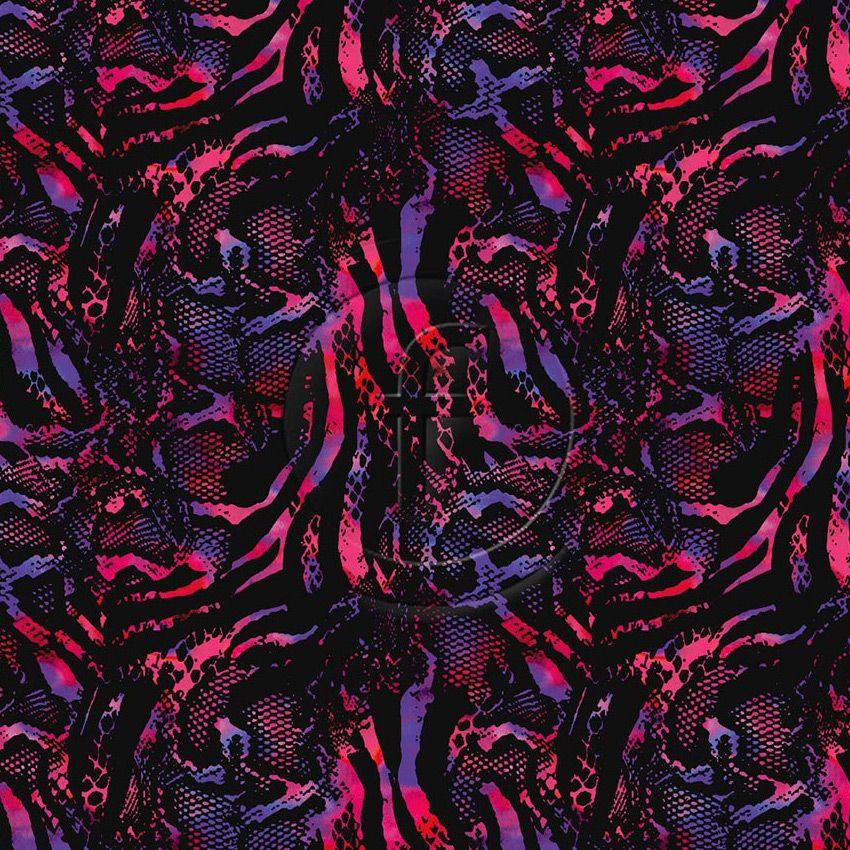 Rattlesnake Pink UV, Animal Printed Stretch Fabric