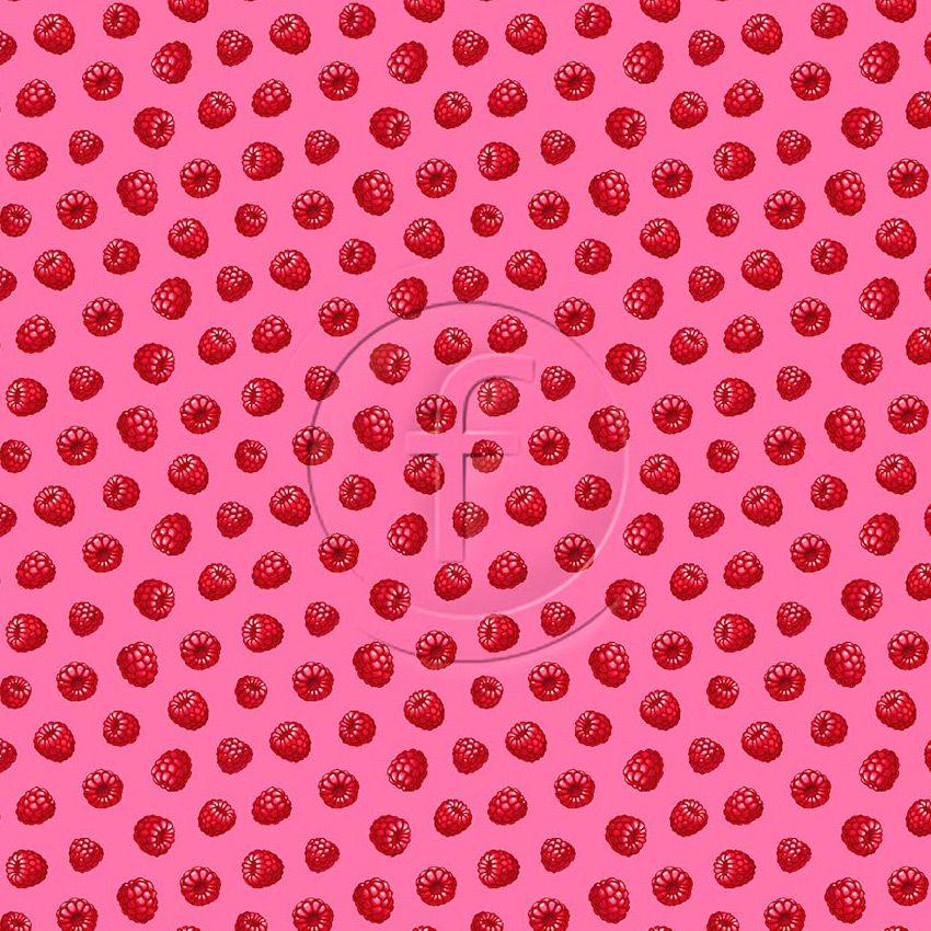 Raspberries - Printed Stretch Fabric