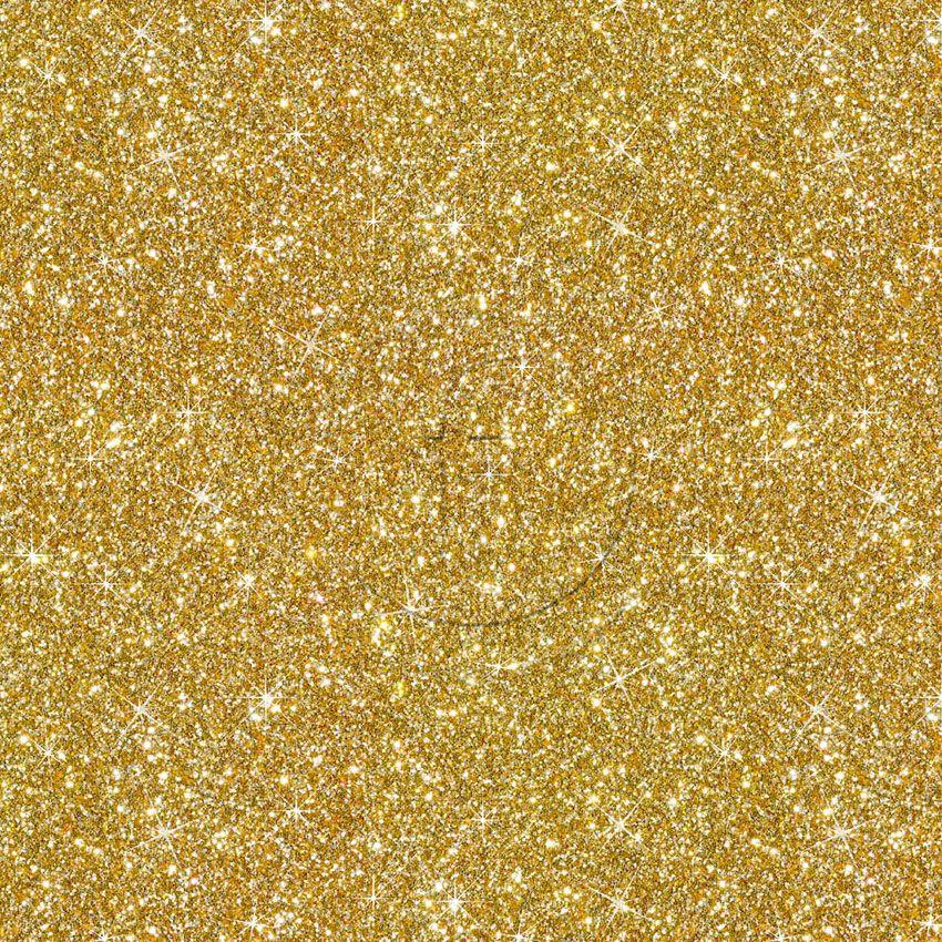 Printed Glitter Gold, Christmas, Textured Printed Stretch Fabric