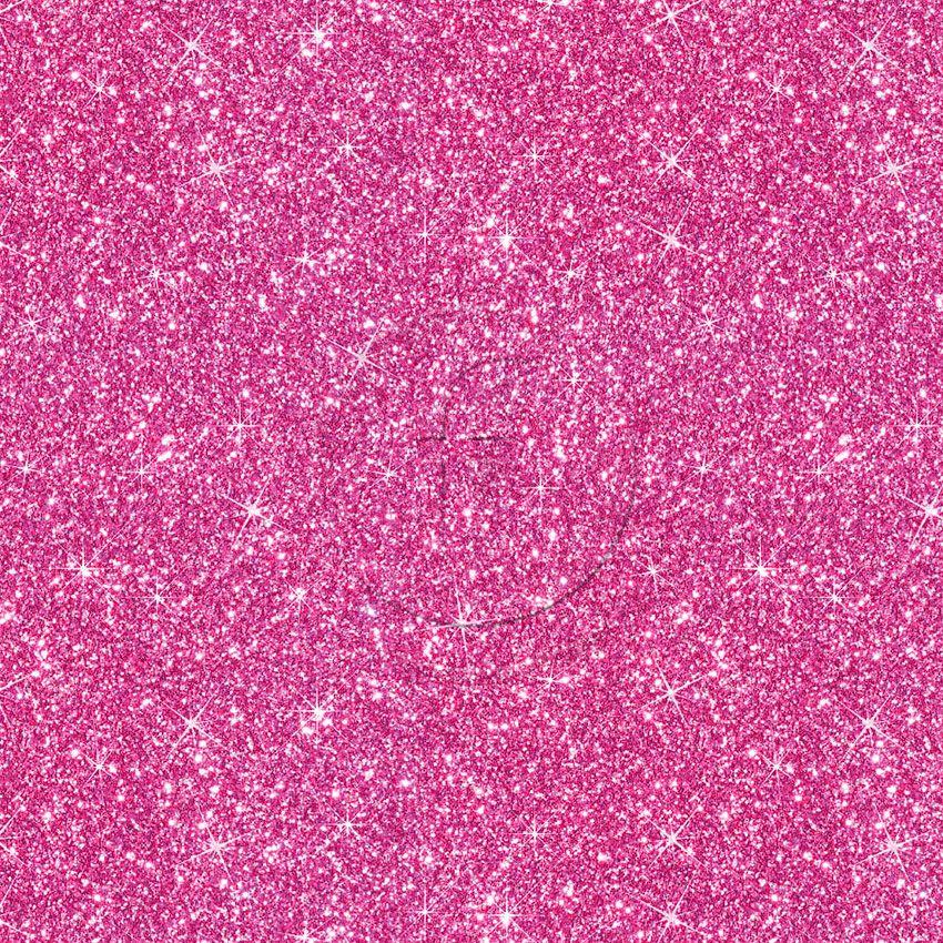 Printed Glitter Pink, Christmas, Textured Printed Stretch Fabric