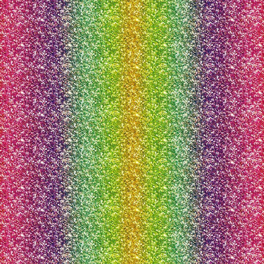 Printed Glitz Mirror Shading Rainbow, Ombre Printed Stretch Fabric: Multicolour
