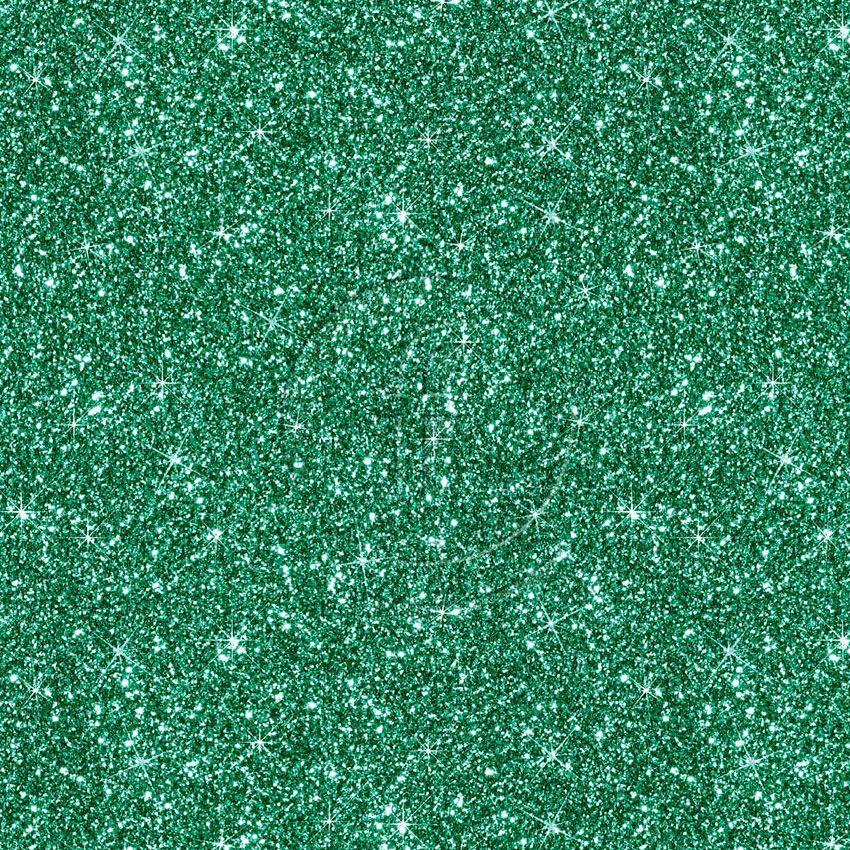 Printed Glitter Green, Christmas, Textured Printed Stretch Fabric